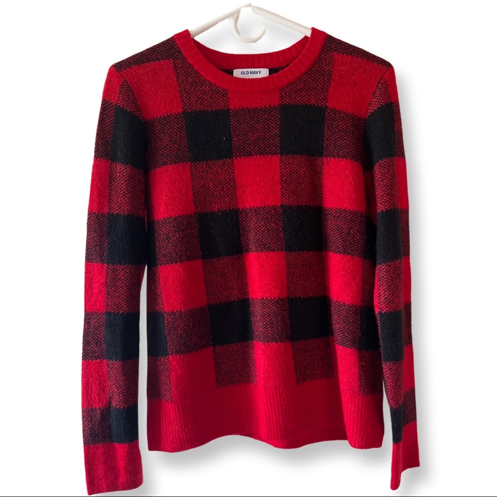 Old Navy Red and White Sweater Women’s